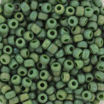 Miyuki rocailles 8/0 Opaque glazed frosted rainbow shamrock - 5 gram-Kraaltjes van Renate