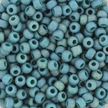 Miyuki rocailles 8/0 Opaque glazed frosted rainbow peacock 8-4702-Kraaltjes van Renate