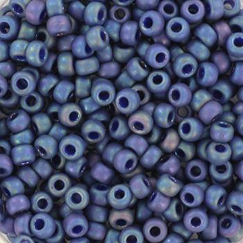 Miyuki rocailles 8/0 Opaque glazed frosted rainbow bayberry - 5 gram-Kraaltjes van Renate