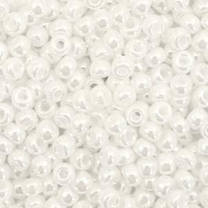 Miyuki rocailles 8/0 Ceylon white pearl - 5 gram-Kraaltjes van Renate