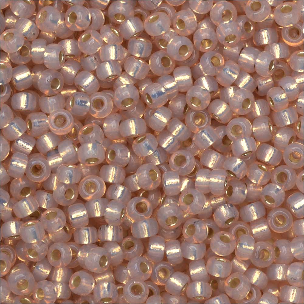 Miyuki rocailles 8/0 Dyed smokey light rose silverlined AB - 5 gram-Kralen-Kraaltjes van Renate