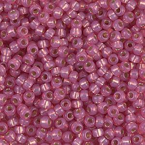 Miyuki rocailles 8/0 Dyed dark rose silverlined AB - 5 gram-Kralen-Kraaltjes van Renate