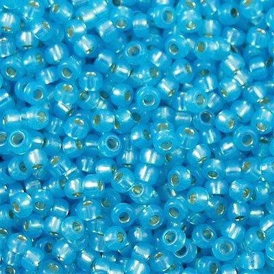 Miyuki rocailles 8/0 (3mm) Silverlined dyed alabaster aqua 8-647-Kralen-Kraaltjes van Renate