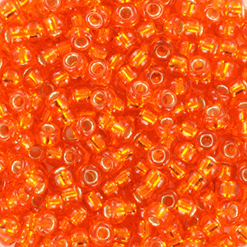Miyuki rocailles 8-8 silverlined orange 8/0 (3mm) - 5 gram-Kralen-Kraaltjes van Renate
