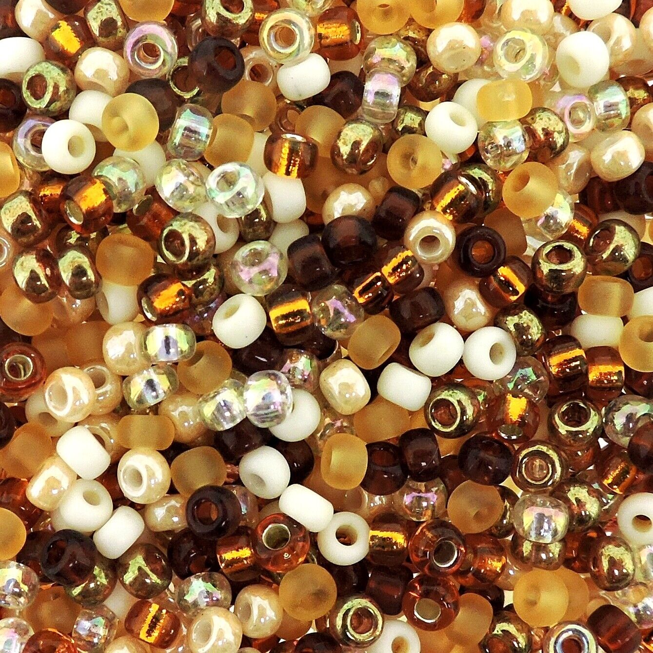 Miyuki rocailles 8/0 Mix honey butter mix22 - 5 gram-Kralen-Kraaltjes van Renate