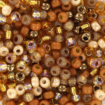 Miyuki rocailles 8/0 Mix sunset - 5 gram-Kraaltjes van Renate