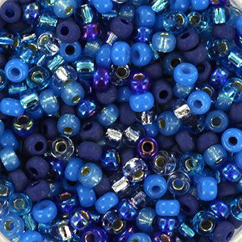 Miyuki rocailles 8/0 Mix deep blue - 5 gram-Kralen-Kraaltjes van Renate