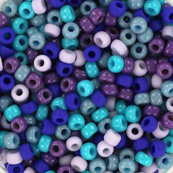 Miyuki rocailles 8/0 Mix blue sparkle - 5 gram-Kralen-Kraaltjes van Renate