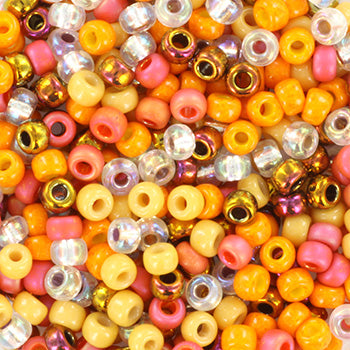 Miyuki rocailles 8-mix107 wild fire 8/0 (3mm) - 5 gram-Kralen-Kraaltjes van Renate