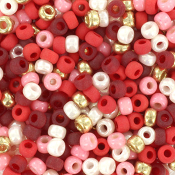 Miyuki rocailles 8-mix125 love sprinkles 8/0 (3mm) - 5 gram-Kralen-Kraaltjes van Renate