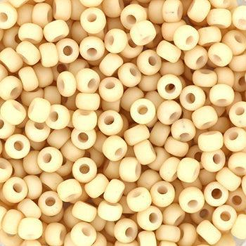 Miyuki rocailles 8/0 (3mm) Opaque matte antique beige 8-2022 - 5 gram-Kralen-Kraaltjes van Renate