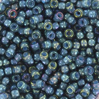 Miyuki rocailles 8/0 (3mm) fancy lined teal 8-2256 - 5 gram-Kralen-Kraaltjes van Renate