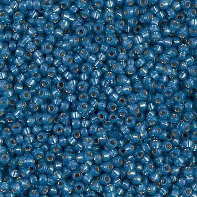 Miyuki rocailles 8/0 Dyed dark sky blue silverlined AB - 5 gram-Kralen-Kraaltjes van Renate