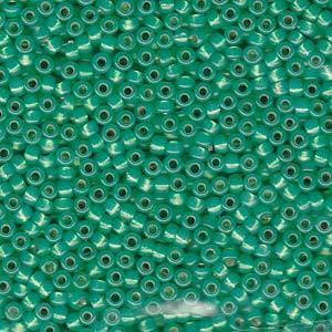 Miyuki rocailles 8/0 Dyed green silverlined AB - 5 gram-Kralen-Kraaltjes van Renate