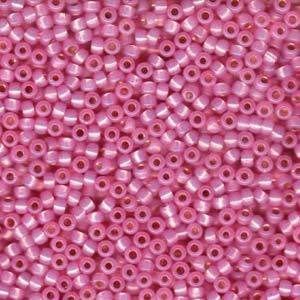 Miyuki rocailles 8/0 Dyed pale pink silverlined AB - 5 gram-Kralen-Kraaltjes van Renate
