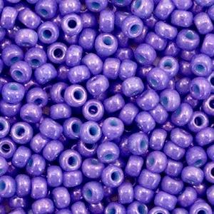 Miyuki rocailles 8/0 Opaque dyed bright purple - 5 gram-Kraaltjes van Renate