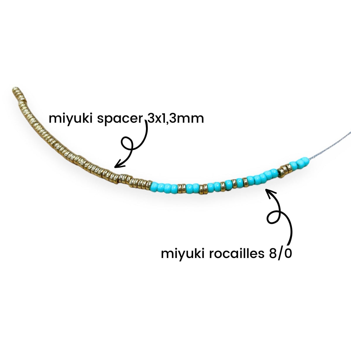 Miyuki spacer 2,2x1mm Duracoat galvanized silver 4201 - 5 gram-Kralen-Kraaltjes van Renate