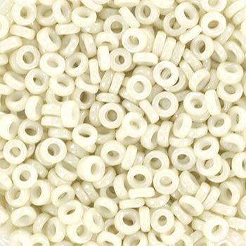 Miyuki spacer 3x1,3mm opaque luster limestone 600 - 5 gram-Kralen-Kraaltjes van Renate