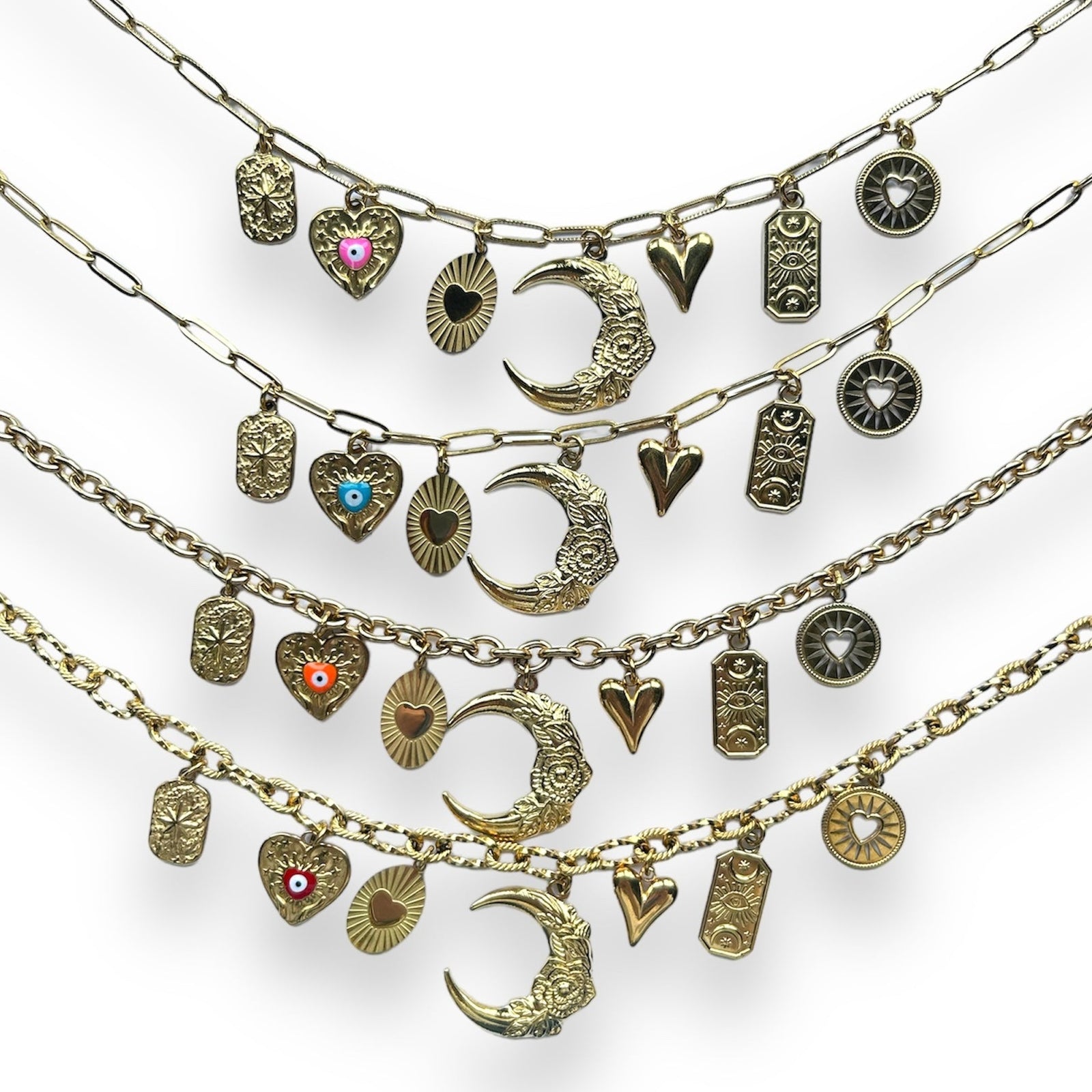 Moon love ketting Stainless steel-Kraaltjes van Renate