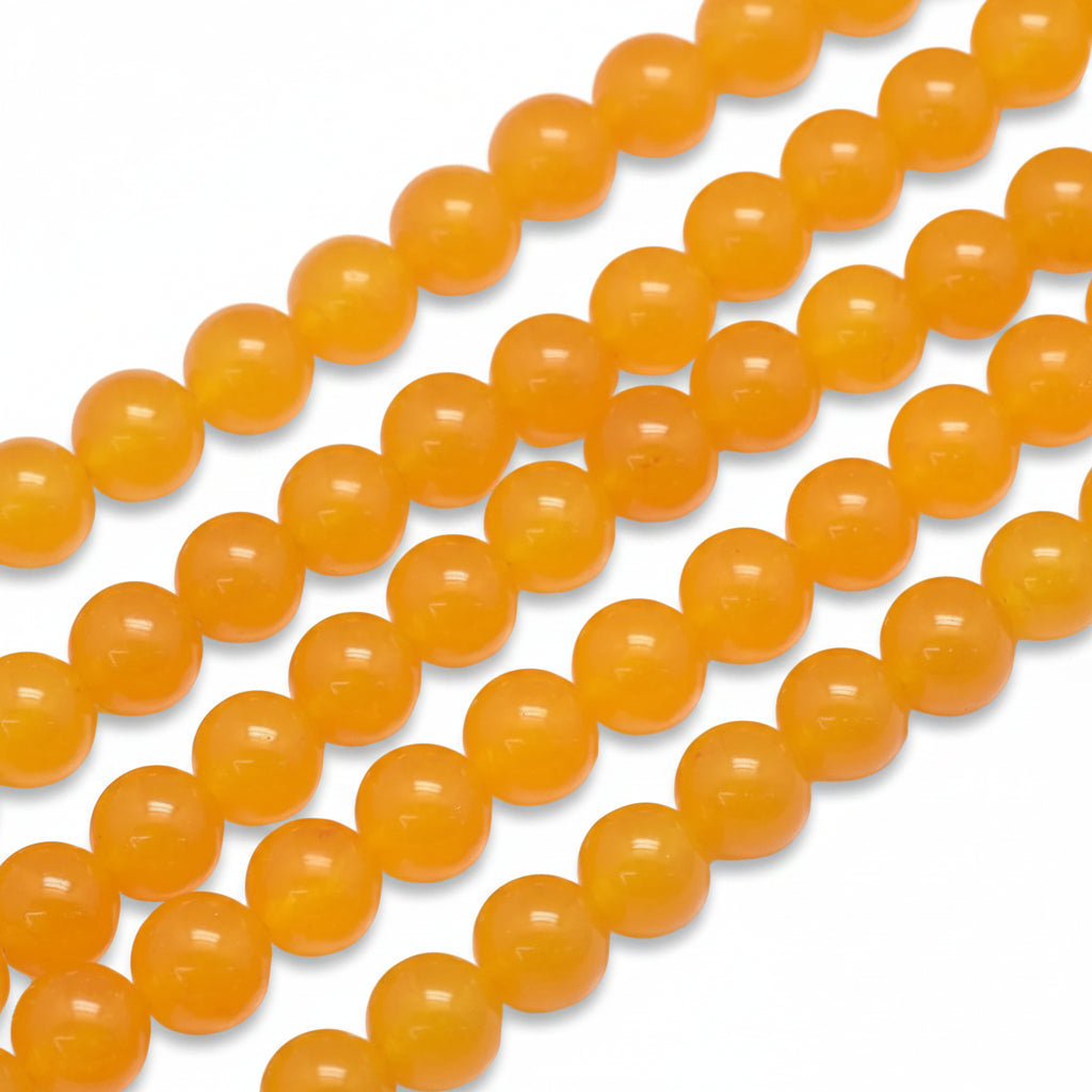 Natuurlijke Edelsteen Jade Kralen Rond Honey Yellow 10mm - per stuk-Kralen-Kraaltjes van Renate