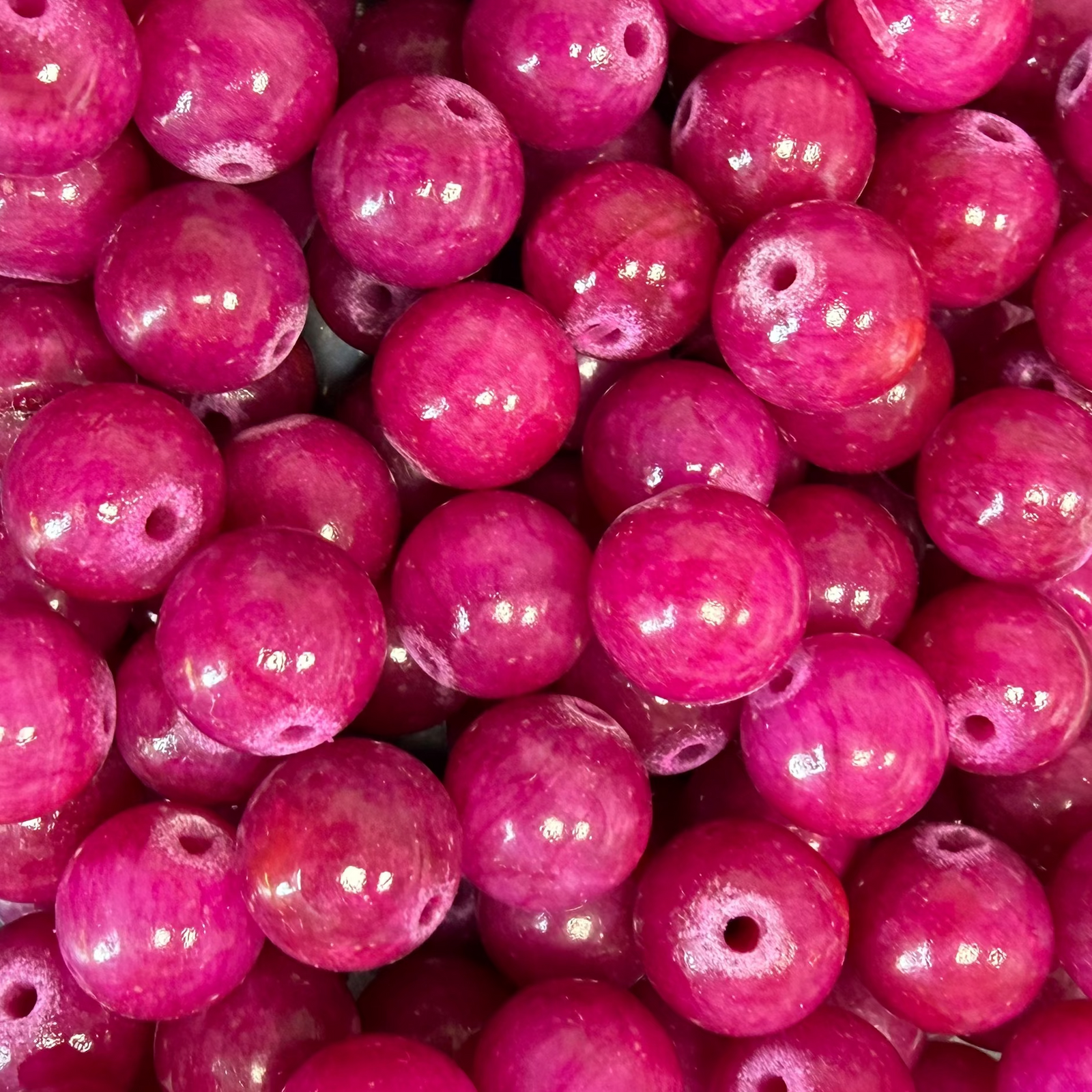 Natuurlijke Edelsteen Jade Kralen Rond Roze 10mm - per stuk-Kralen-Kraaltjes van Renate