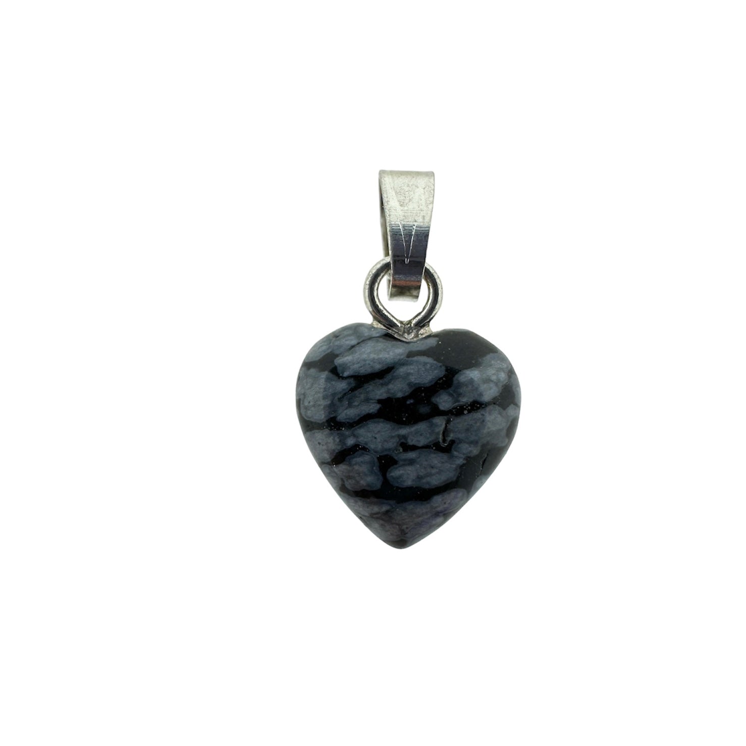 Natuursteen Heart 13x10mm Grijs-bedels-Kraaltjes van Renate