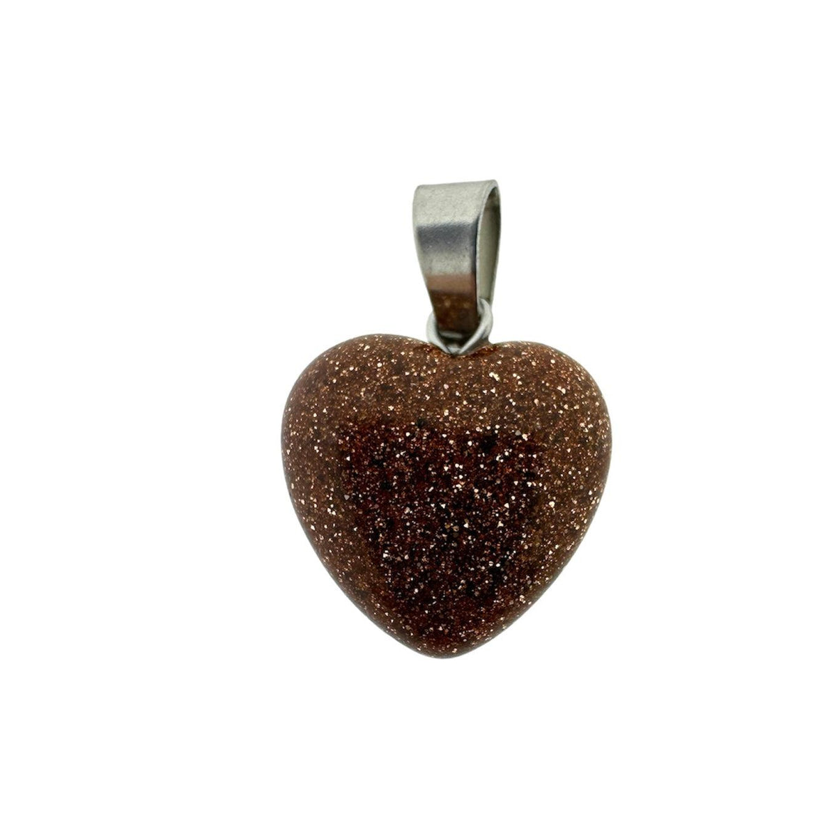 Natuursteen Heart 18x15mm Orange-bedels-Kraaltjes van Renate