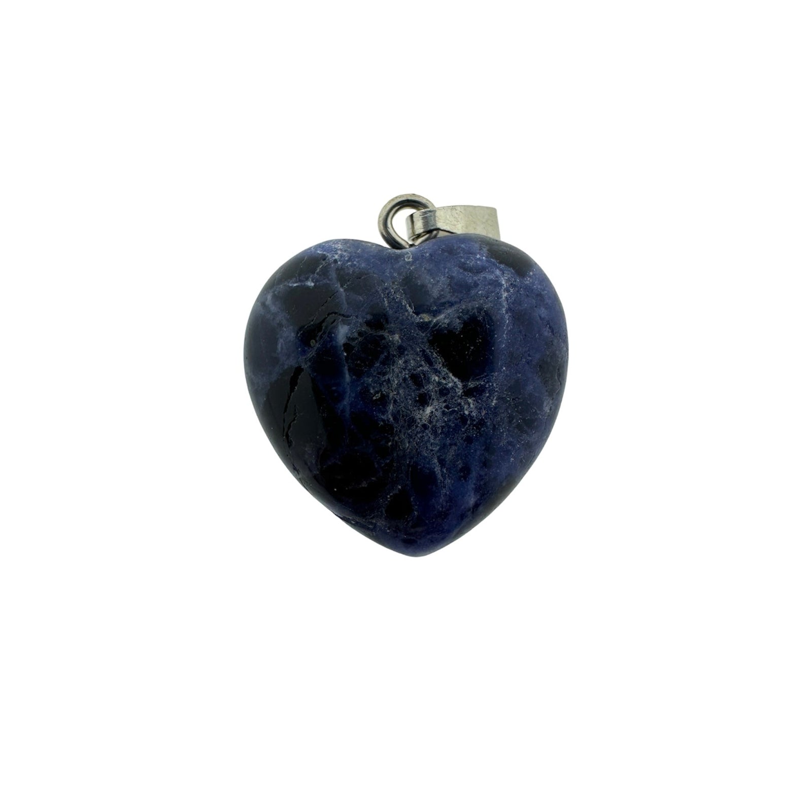 Natuursteen Heart 22x20mm Blauw-bedels-Kraaltjes van Renate