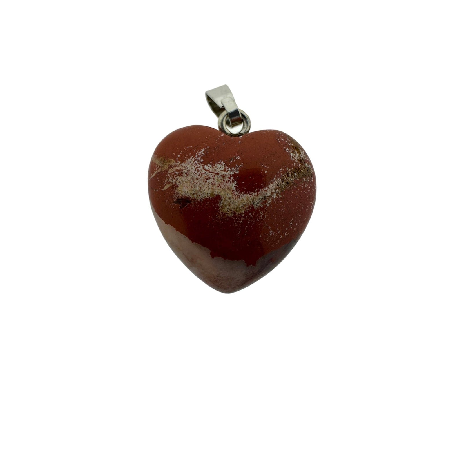 Natuursteen Heart 22x20mm Rood-bedels-Kraaltjes van Renate