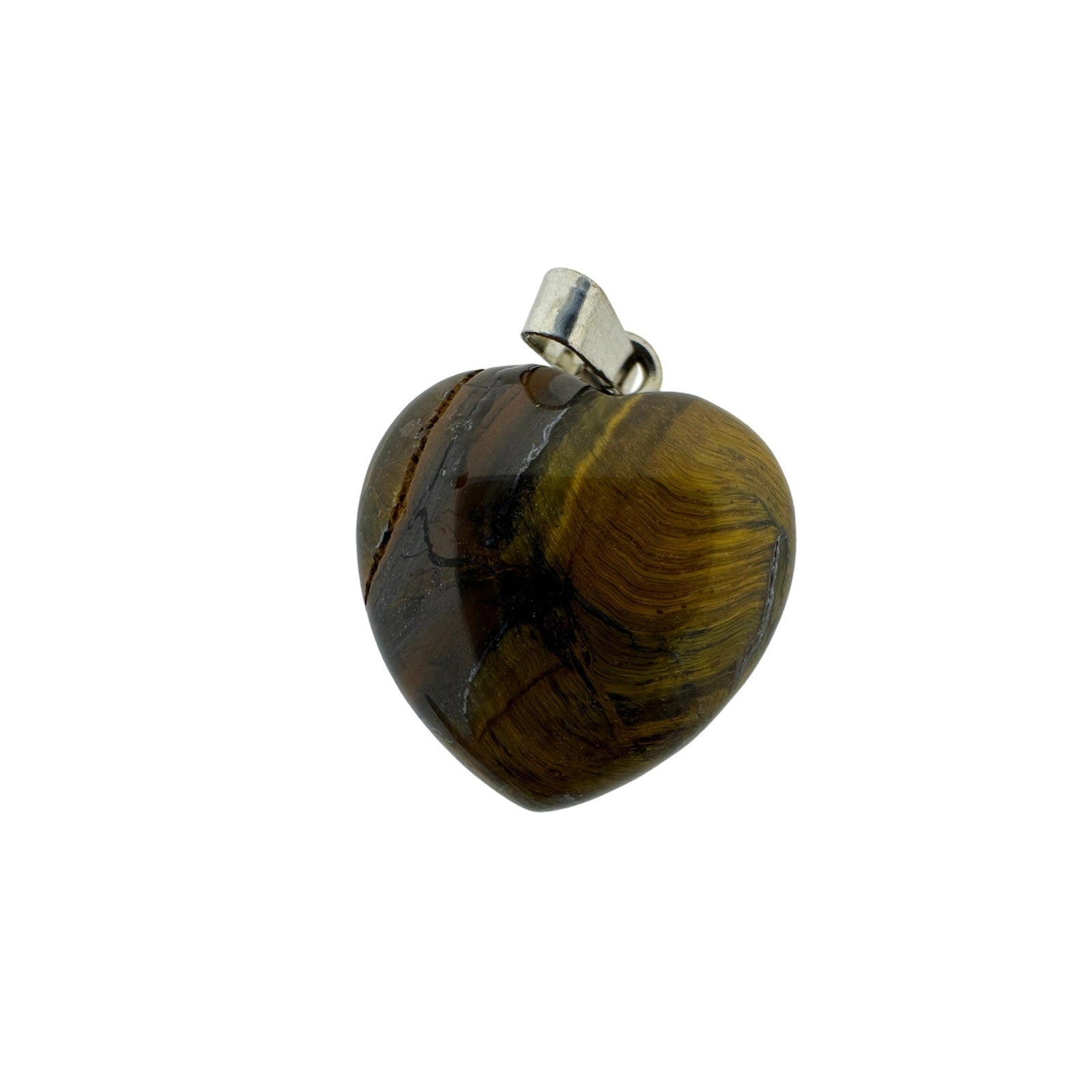 Natuursteen Heart 22x20mm Tijgeroog-bedels-Kraaltjes van Renate