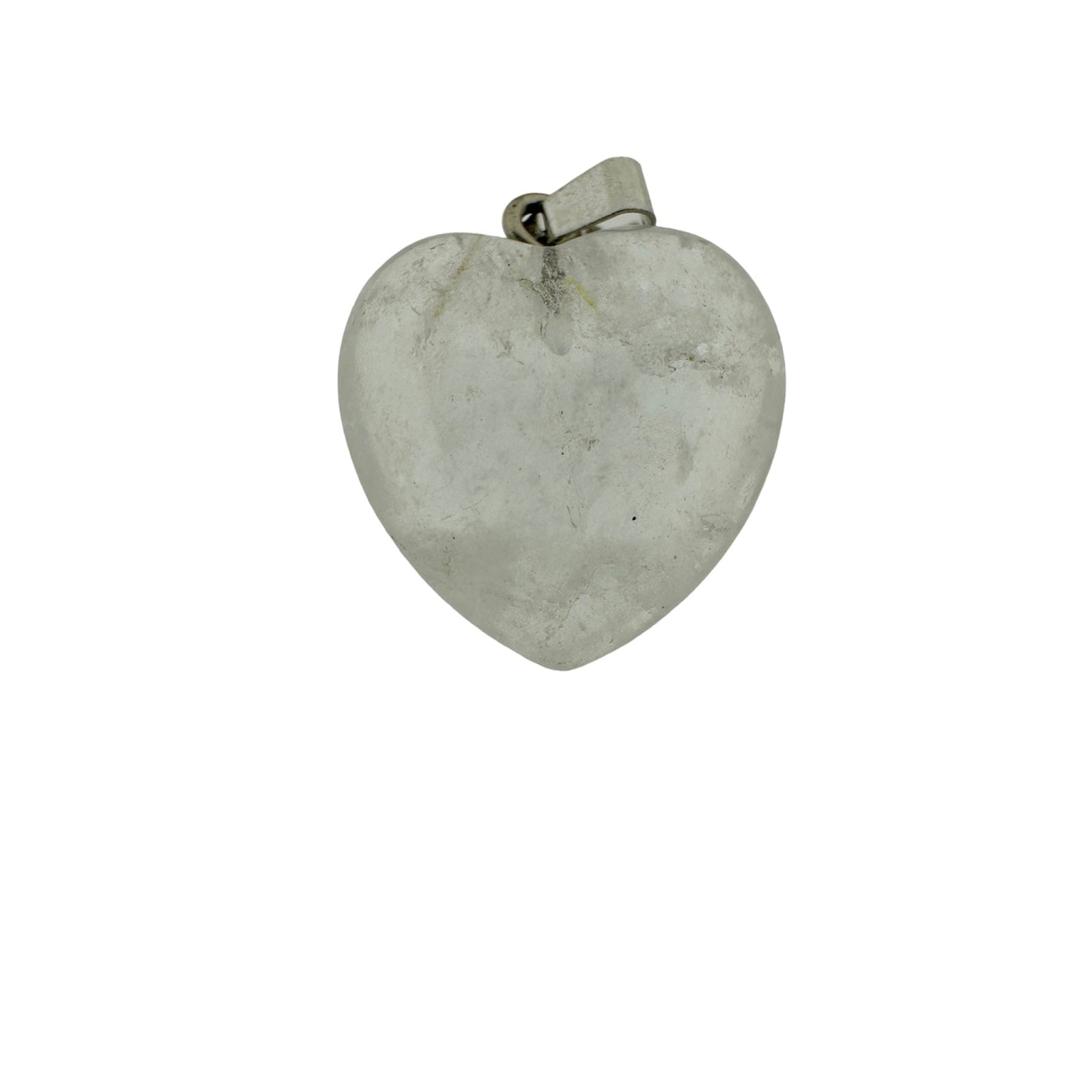 Natuursteen Heart 22x20mm Transparant-bedels-Kraaltjes van Renate