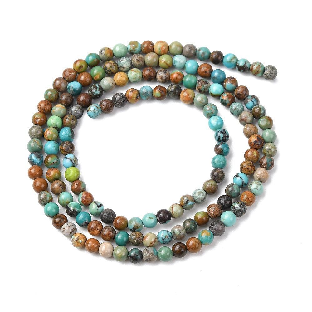 Natuursteen Kralen Afrikaans Turquoise 3mm - per 14 stuks-Kralen-Kraaltjes van Renate