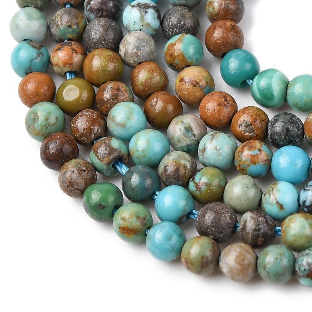 Natuursteen Kralen Afrikaans Turquoise 3mm - per 14 stuks-Kralen-Kraaltjes van Renate