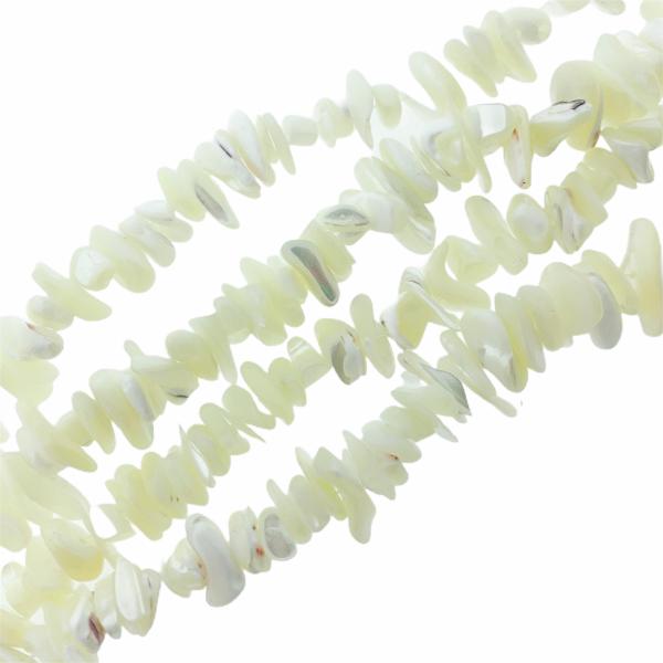 Natuursteen chips Creamy White 5-15mm - 20 gram-Kraaltjes van Renate