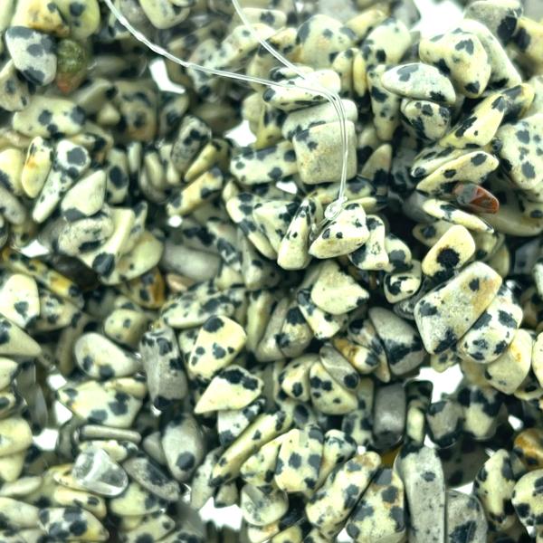 Natuursteen chips Dalmatier 5x8mm - 20 gram-Kraaltjes van Renate