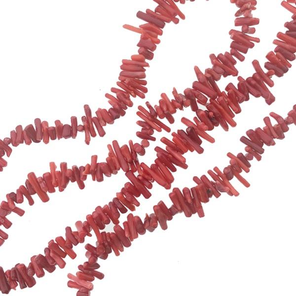 Natuursteen chips Koraal rood 5-8mm - ± 13cm-Kraaltjes van Renate