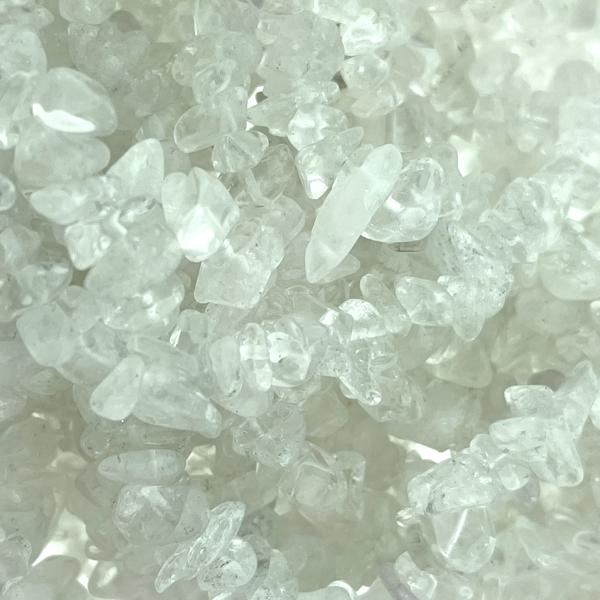 Natuursteen chips Natural Quartz crystal 5x8mm - 20 gram-Kraaltjes van Renate