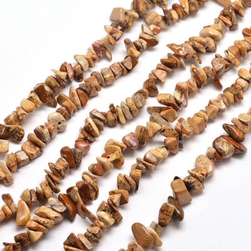 Natuursteen chips Nature Picture Jasper 5x8mm - 20 gram-Kralen-Kraaltjes van Renate