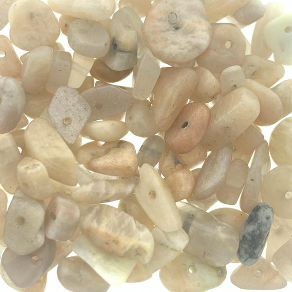 Natuursteen chips Sunstone 5x8mm - 18-20cm-Kralen-Kraaltjes van Renate