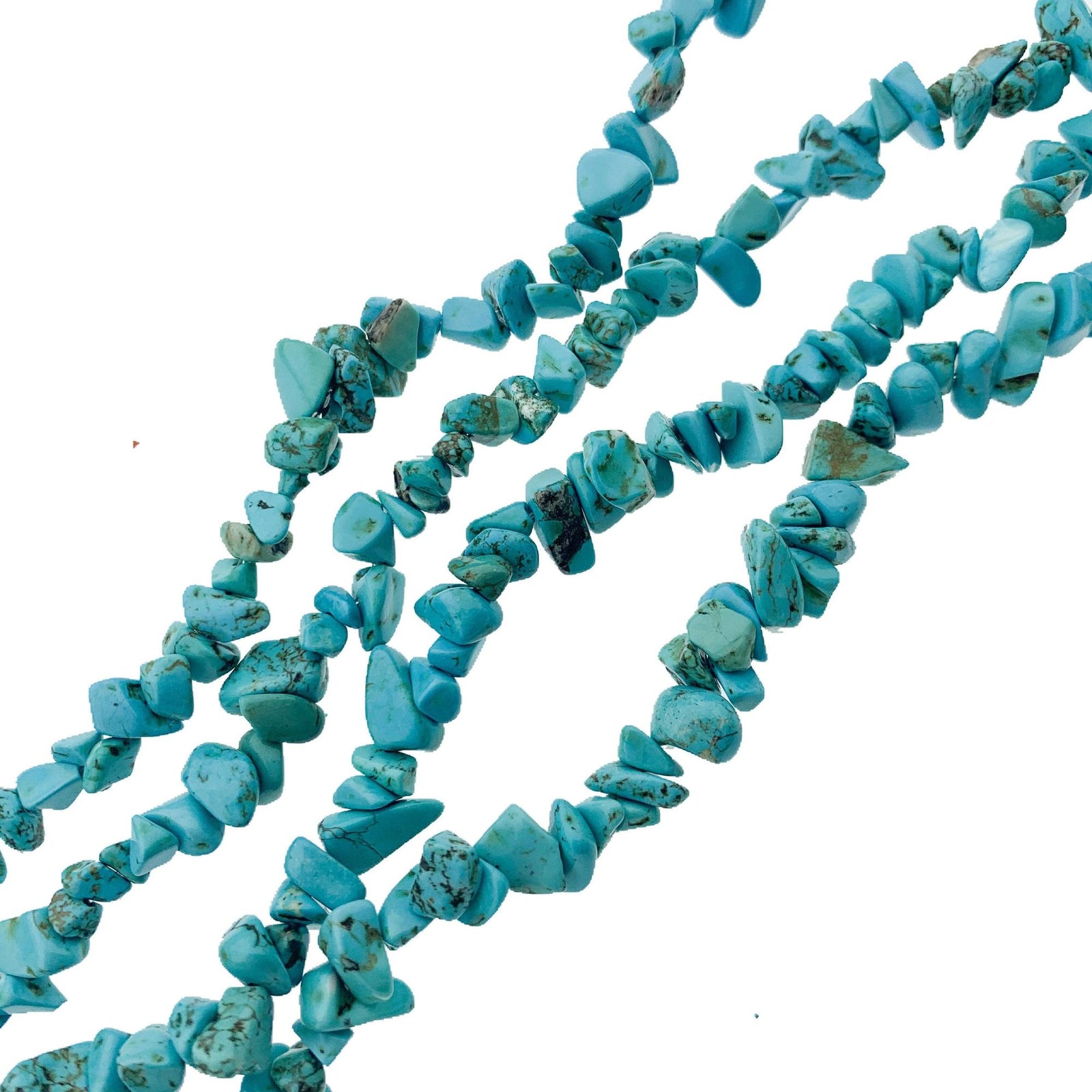 Natuursteen chips Turquoise 5x8mm - 20 gram-Kraaltjes van Renate