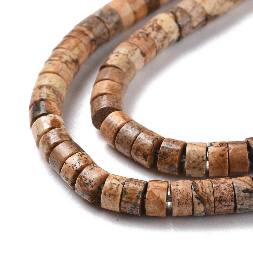 Natuursteen disc Jasper 4x2mm - per stuk-Kralen-Kraaltjes van Renate