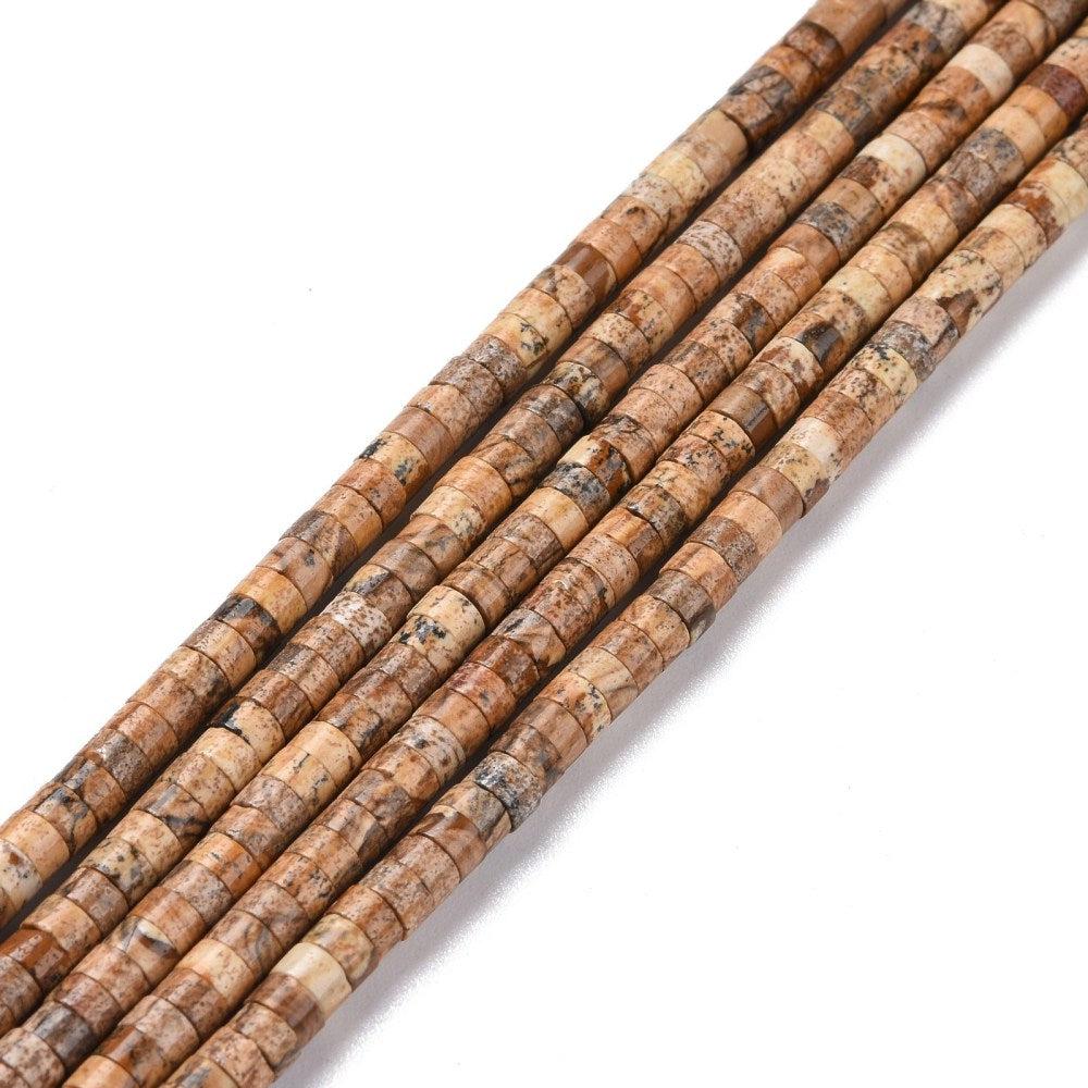 Natuursteen disc Jasper 4x2mm - per stuk-Kralen-Kraaltjes van Renate