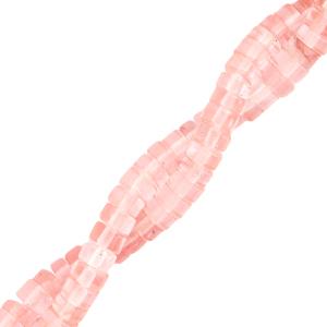 Natuursteen disc rond plat Blossom pink 4mm - 5 stuks-Kraaltjes van Renate