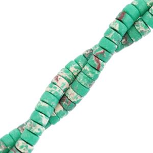 Natuursteen disc rond plat Marble emerald green 4mm - 5 stuks-Kraaltjes van Renate