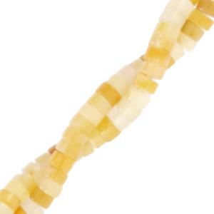 Natuursteen disc rond plat Mixed yellow 4mm - 5 stuks-Kraaltjes van Renate