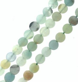 Natuursteen facet rond plat Amazonite 7mm-Kraaltjes van Renate