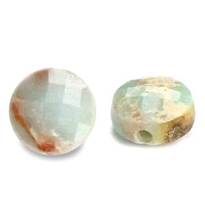 Natuursteen facet rond plat Light turquoise 7mm-Kraaltjes van Renate