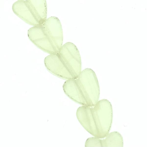 Natuursteen kraal hart plat Jade 6mm-Kraaltjes van Renate