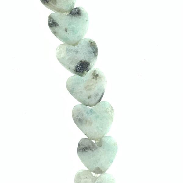 Natuursteen kraal hart plat Lotus Jasper 6mm-Kraaltjes van Renate