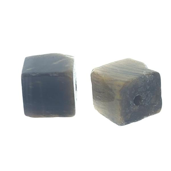 Natuursteen vierkant Tiger Eye 6mm-Kraaltjes van Renate
